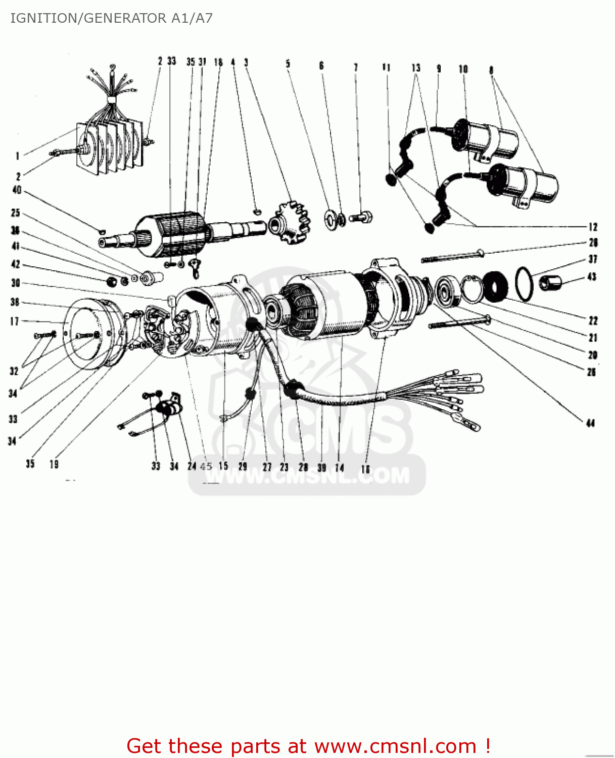 IGNITION/GENERATOR A1/A7 A1 SAMURAI 1969 EUROPE USA