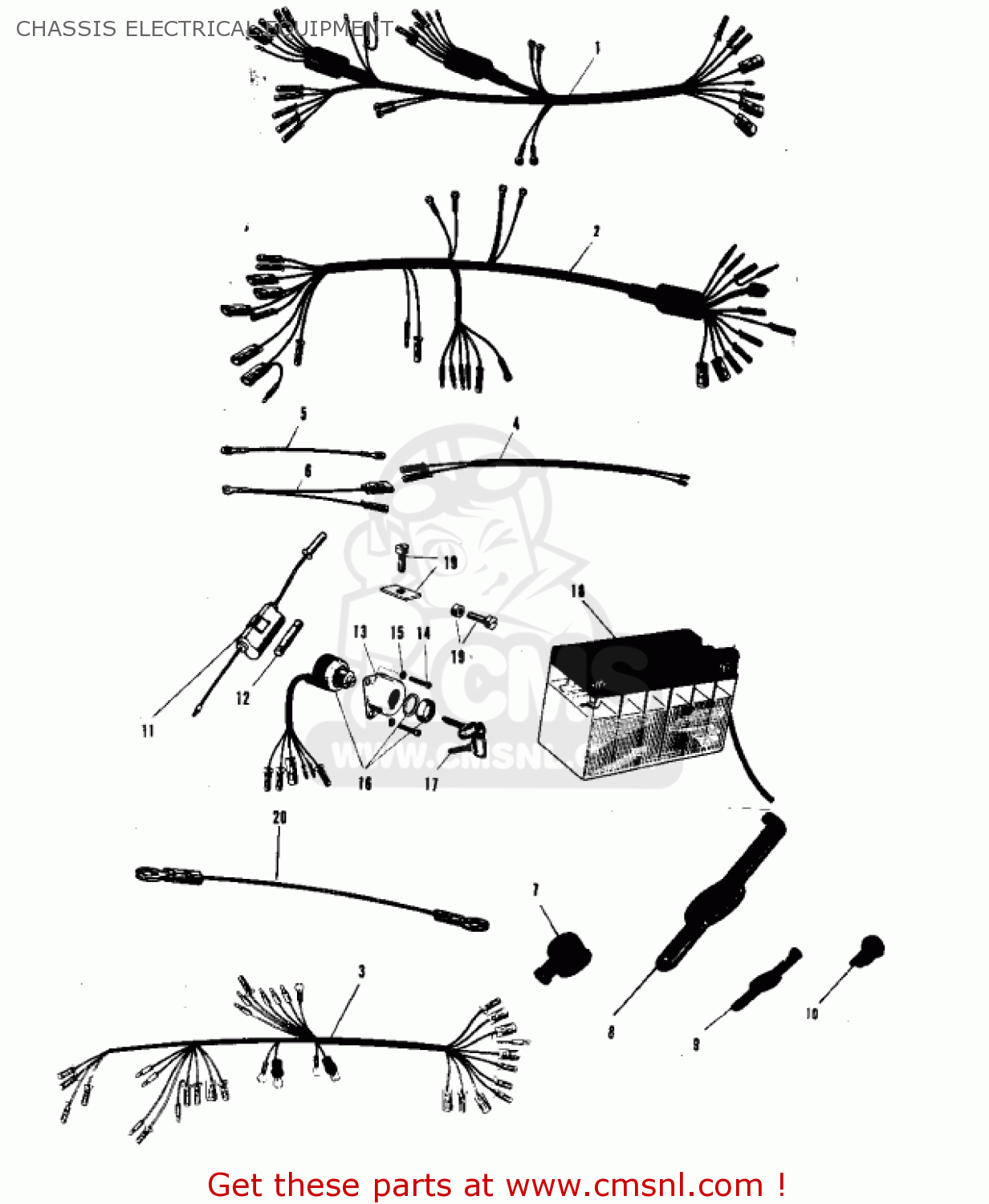 CHASSIS ELECTRICAL EQUIPMENT A1 SAMURAI 1969 EUROPE USA
