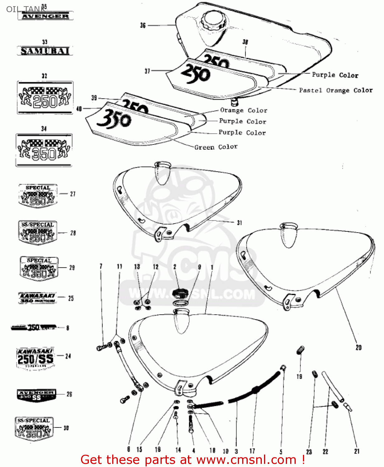 OIL TANK A1SS SAMURAI 1967 EUROPE USA