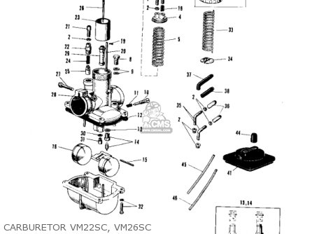 CARBURETOR VM22SC, VM26SC - A1SS SAMURAI 1967 EUROPE USA