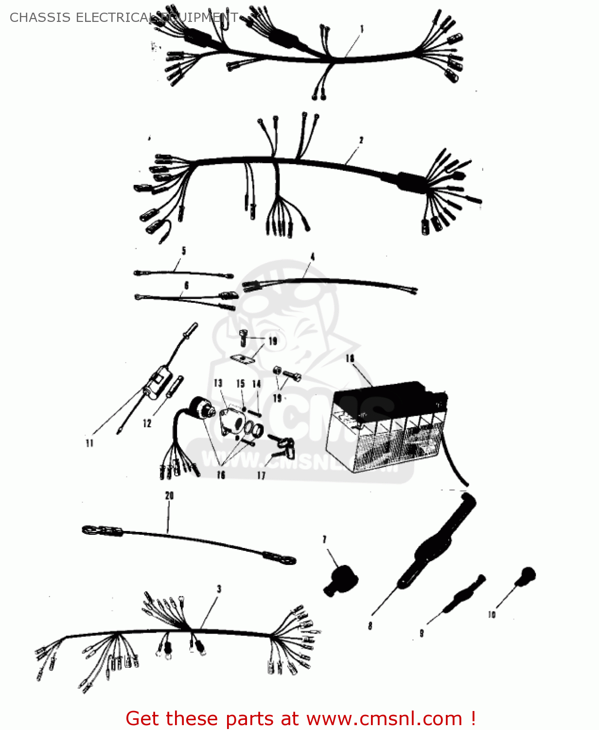CHASSIS ELECTRICAL EQUIPMENT A1SS SAMURAI 1968 EUROPE USA