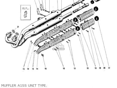 MUFFLER A1SS UNIT TYPE. - A1SS SAMURAI 1968 EUROPE USA