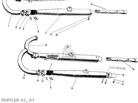 MUFFLER A1, A7 - A1SS SAMURAI 1969 EUROPE USA