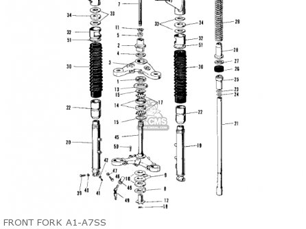 FRONT FORK A1-A7SS - A1SS SAMURAI 1969 EUROPE USA