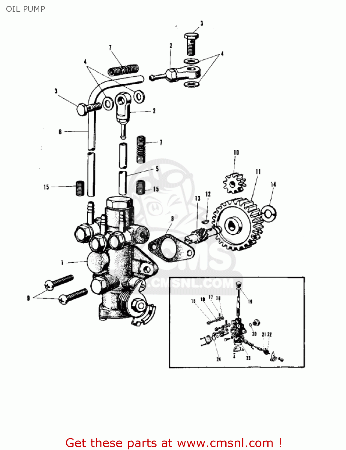 OIL PUMP A1SSA SAMURAI 1970 EUROPE USA