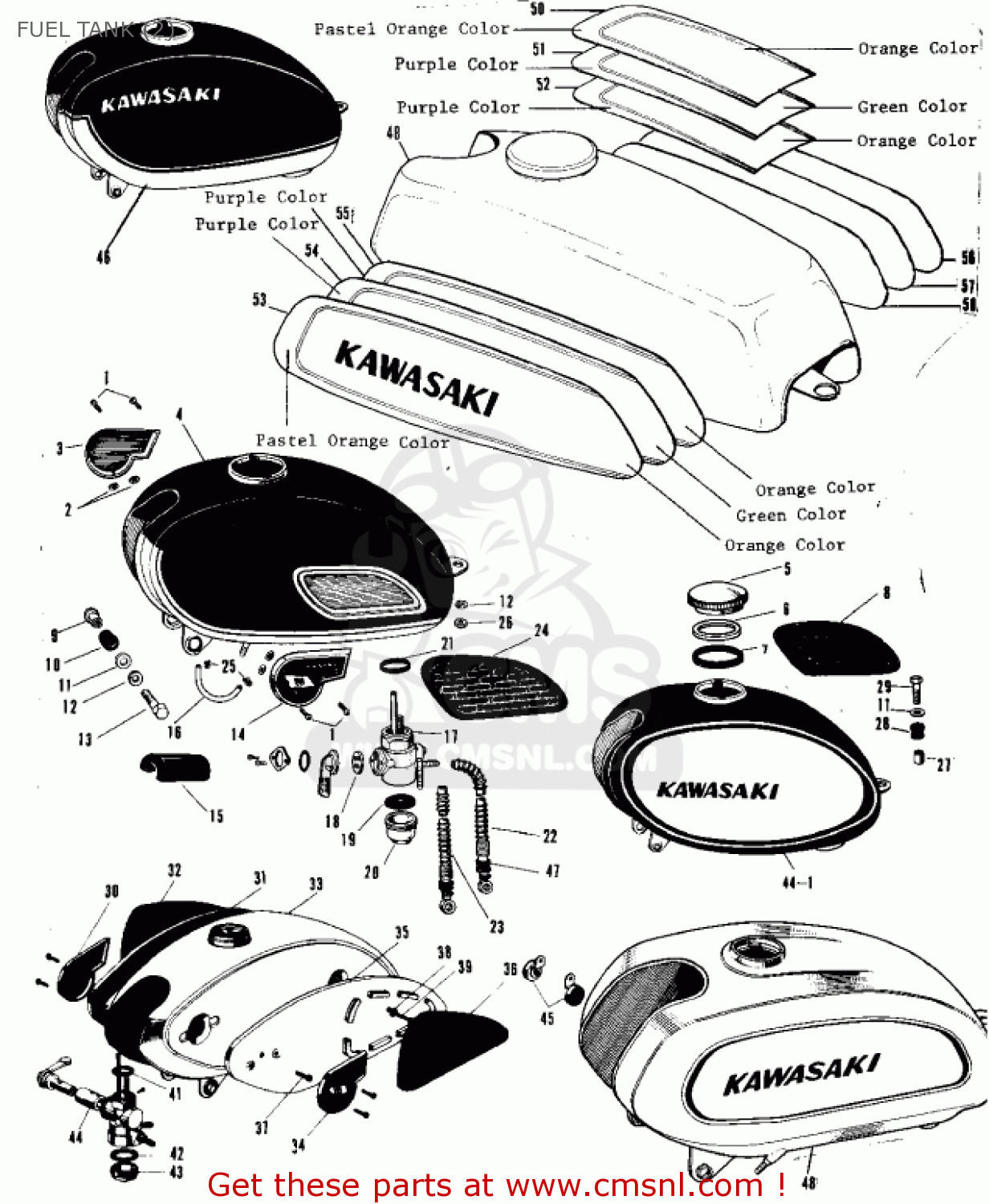 FUEL TANK (2) A1SSA SAMURAI 1970 EUROPE USA