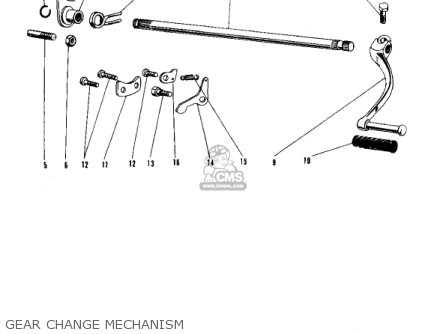 GEAR CHANGE MECHANISM - A1SSB SAMURAI 1971 EUROPE USA