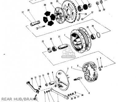 REAR HUB/BRAKE - A1SSB SAMURAI 1971 EUROPE USA