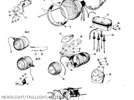 HEADLIGHT/TAILLIGHT/METERS 1 - A7 AVENGER 1969 USA