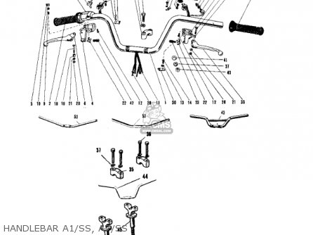 HANDLEBAR A1/SS, A7/SS - A7A AVENGER 1970 USA