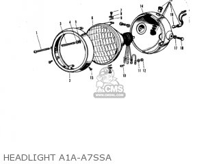 HEADLIGHT A1A-A7SSA - A7A AVENGER 1970 USA