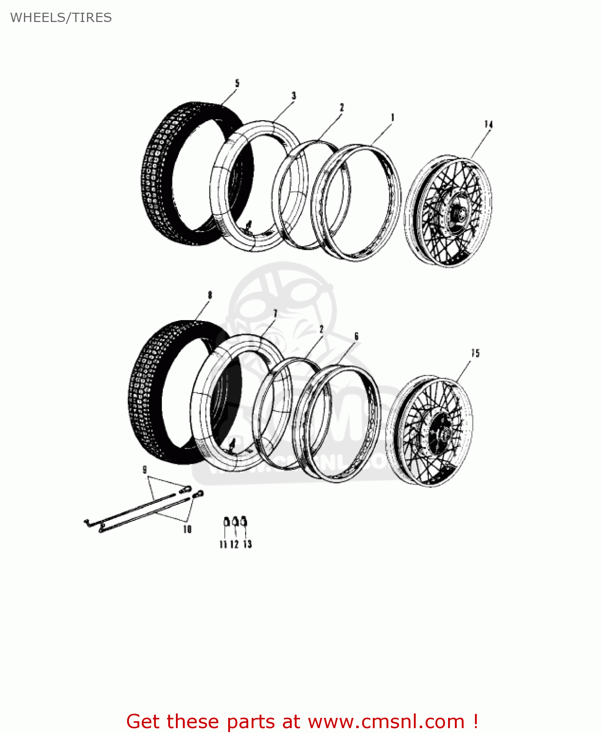 WHEELS/TIRES A7SS AVENGER 1969 USA