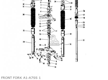 FRONT FORK A1-A7SS 1 - A7SS AVENGER 1969 USA