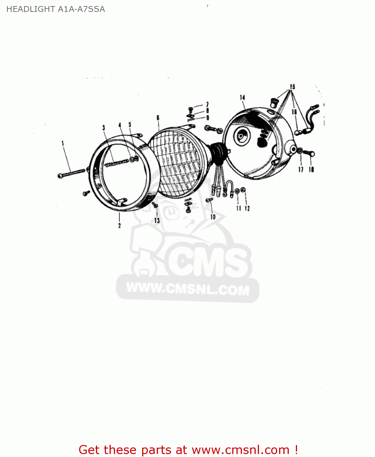 HEADLIGHT A1A-A7SSA A7SSA AVENGER 1970 USA