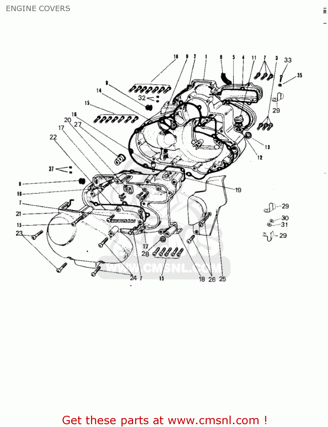 ENGINE COVERS A7SSB AVENGER 1971 USA