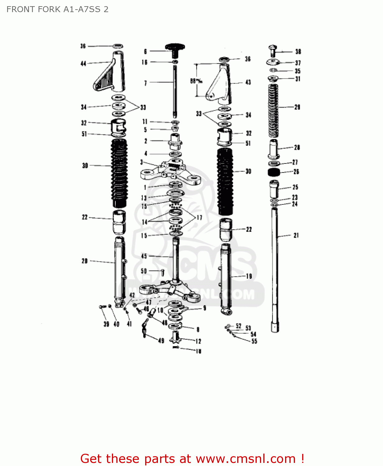 FRONT FORK A1-A7SS 2 A7SSB AVENGER 1971 USA