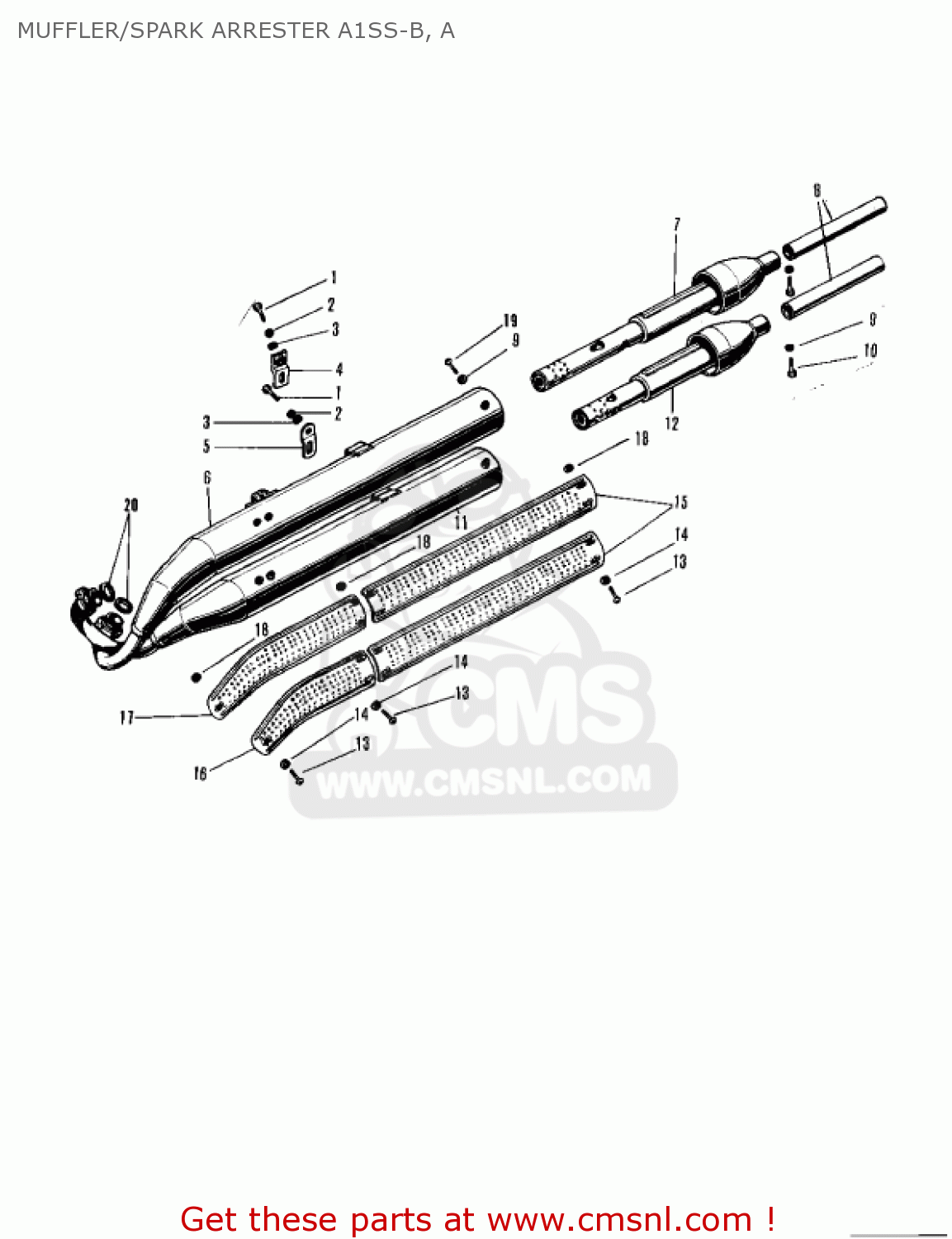 MUFFLER/SPARK ARRESTER A1SS-B, A A7SSB AVENGER 1971 USA