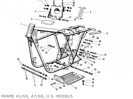 FRAME A1/SS, A7/SS, U.S. MODELS - A7SSB AVENGER 1971 USA
