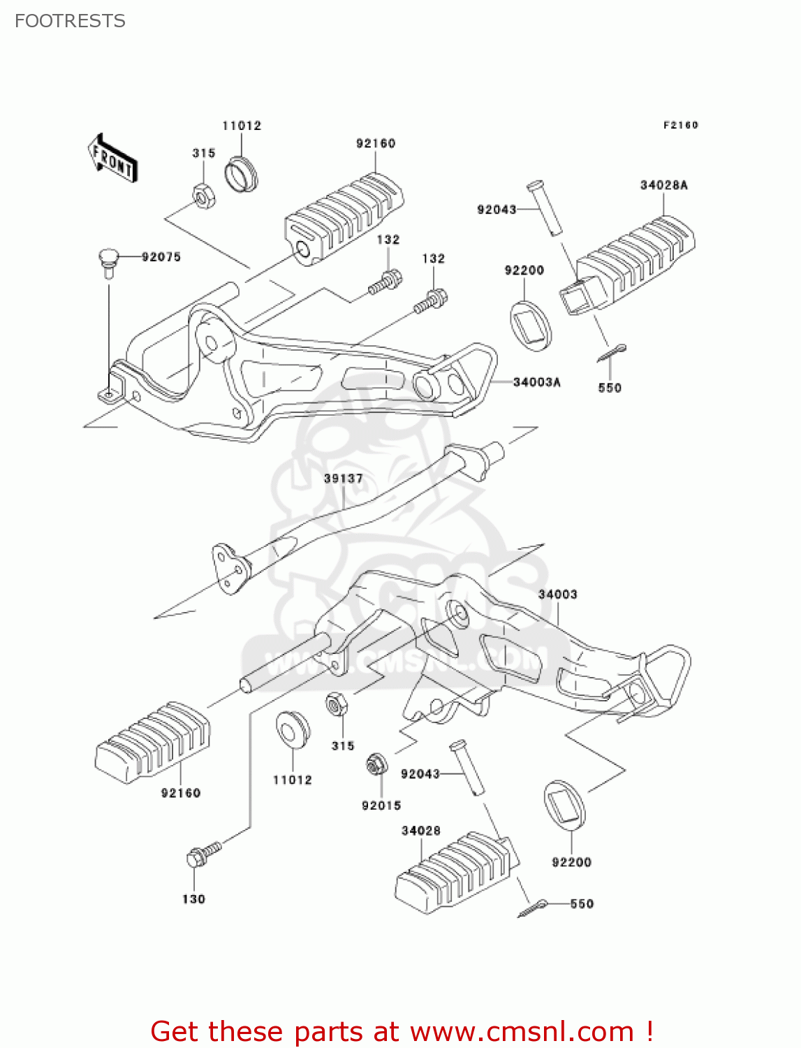 FOOTRESTS AN110C6 KAZER 2001 CANADA