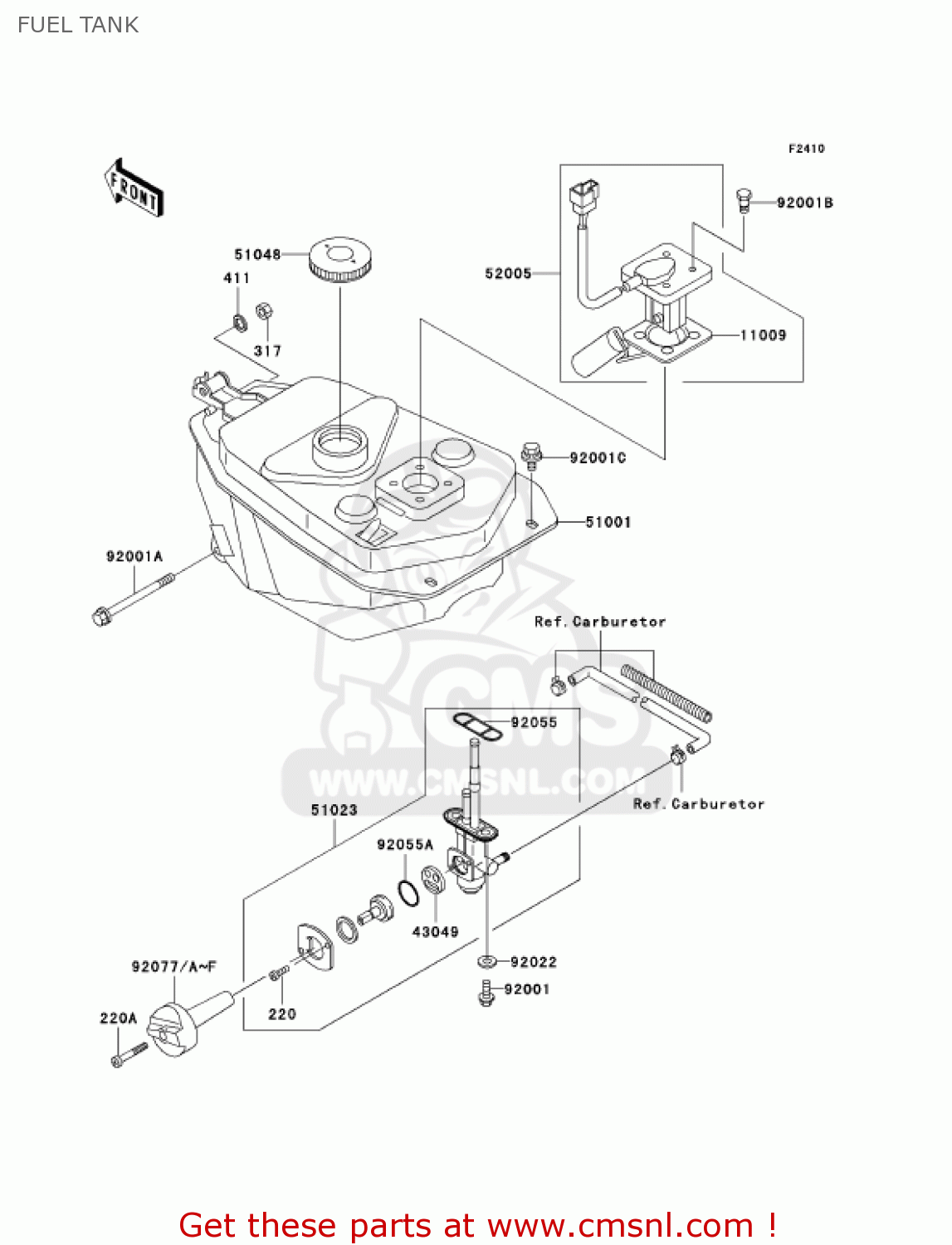 FUEL TANK AN110C6 KAZER 2001 CANADA