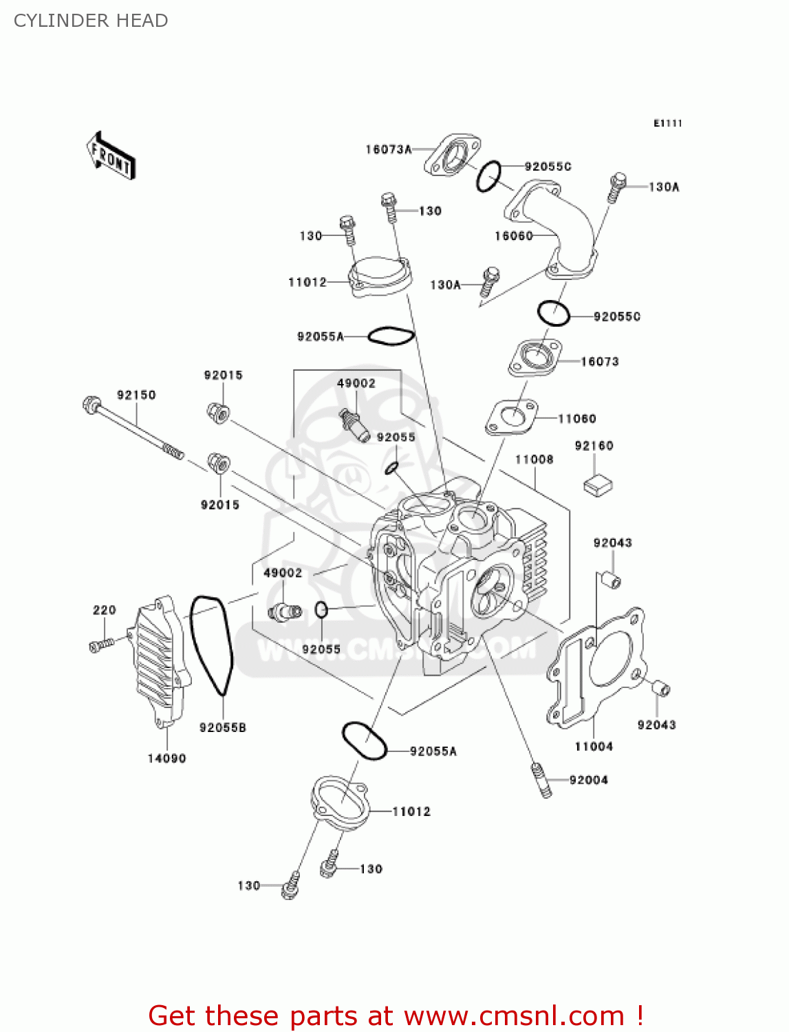 CYLINDER HEAD AN110C6 KAZER 2001 CANADA