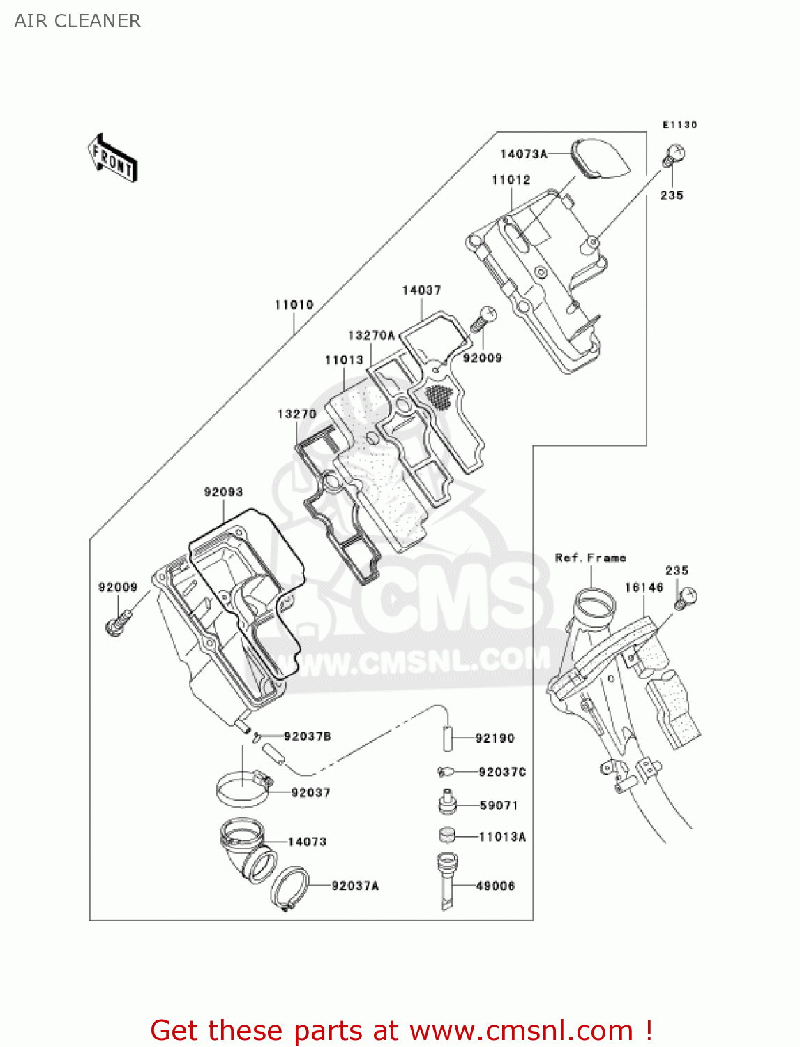 AIR CLEANER AN110C6 KAZER 2001 CANADA