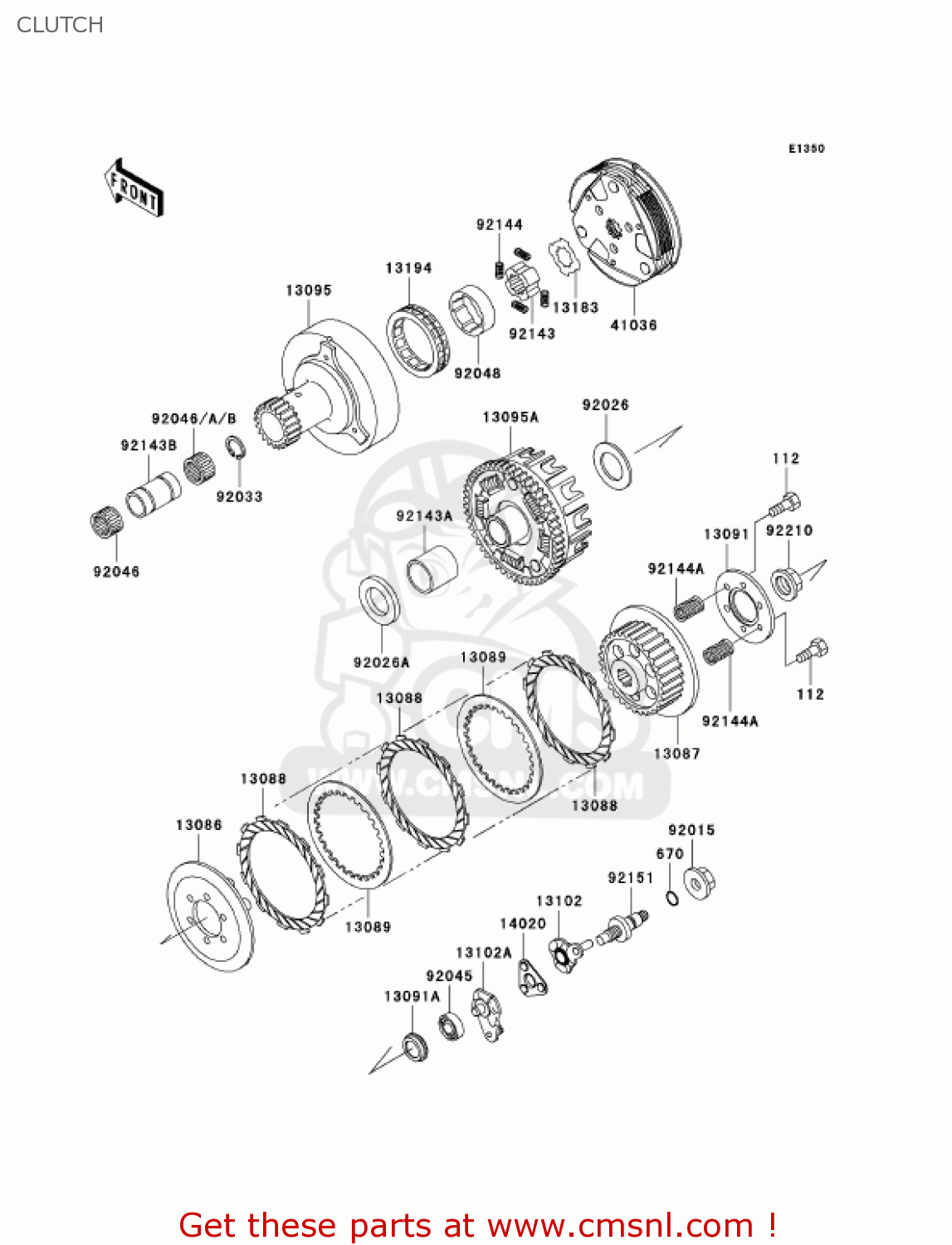 CLUTCH AN110C6 KAZER 2001 CANADA