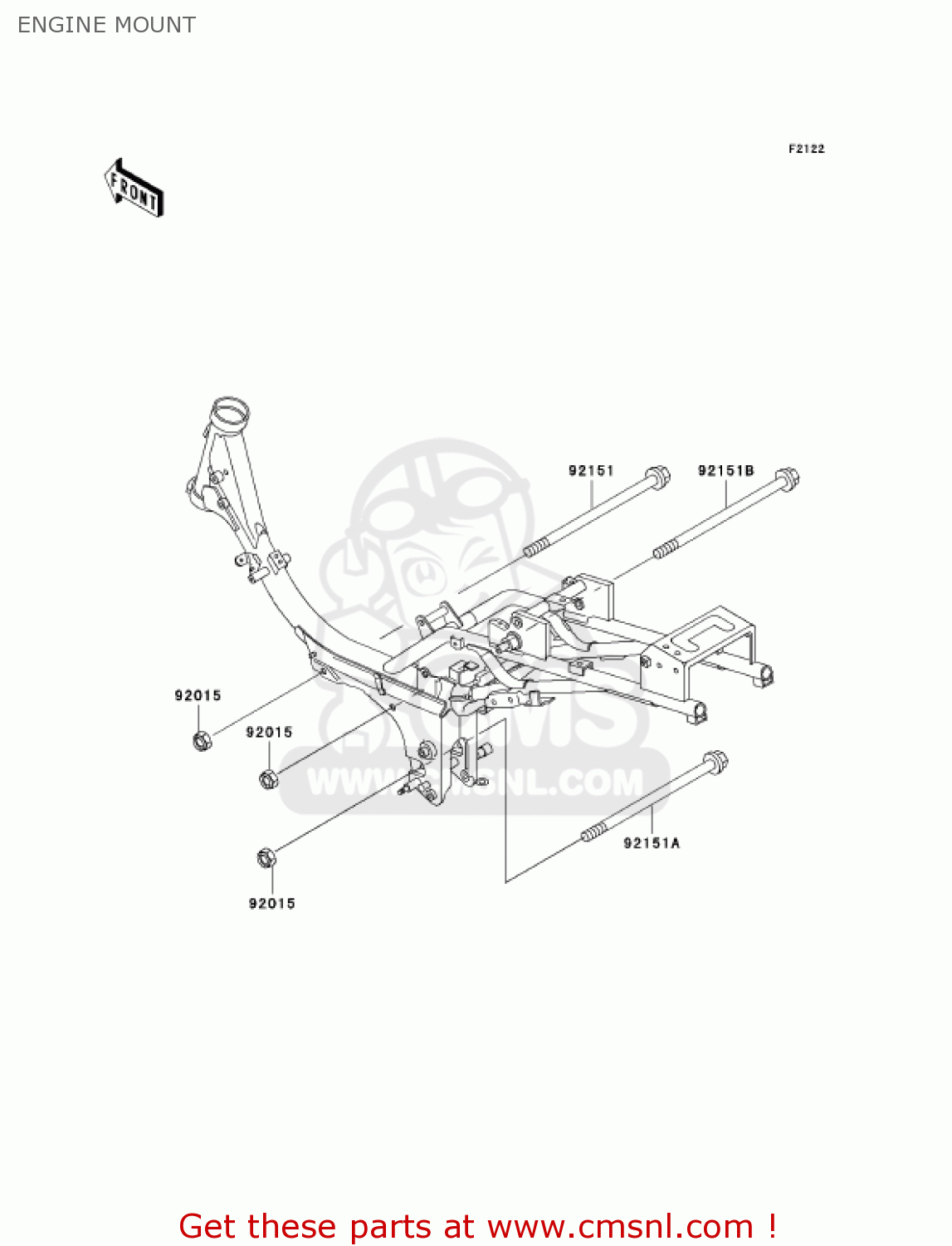 ENGINE MOUNT AN110C6 KAZER 2001 CANADA