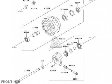 FRONT HUB - AN110C6 KAZER 2001 CANADA