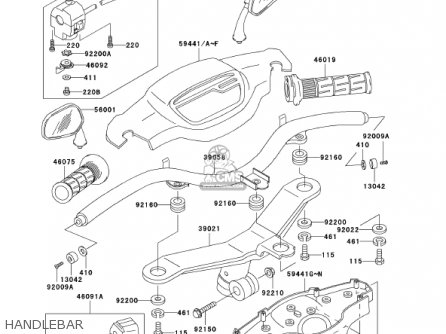 HANDLEBAR - AN110C6 KAZER 2001 CANADA