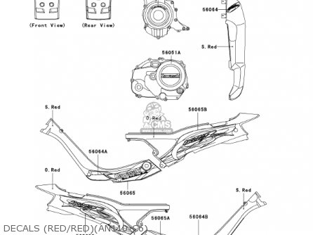 DECALS (RED/RED)(AN110-C6) - AN110C6 KAZER 2001 CANADA