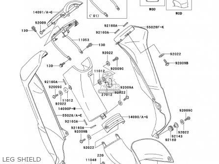 LEG SHIELD - AN110C6 KAZER 2001 CANADA