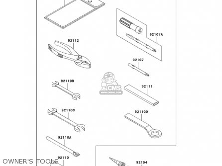 OWNER'S TOOLS - AN110C6 KAZER 2001 CANADA