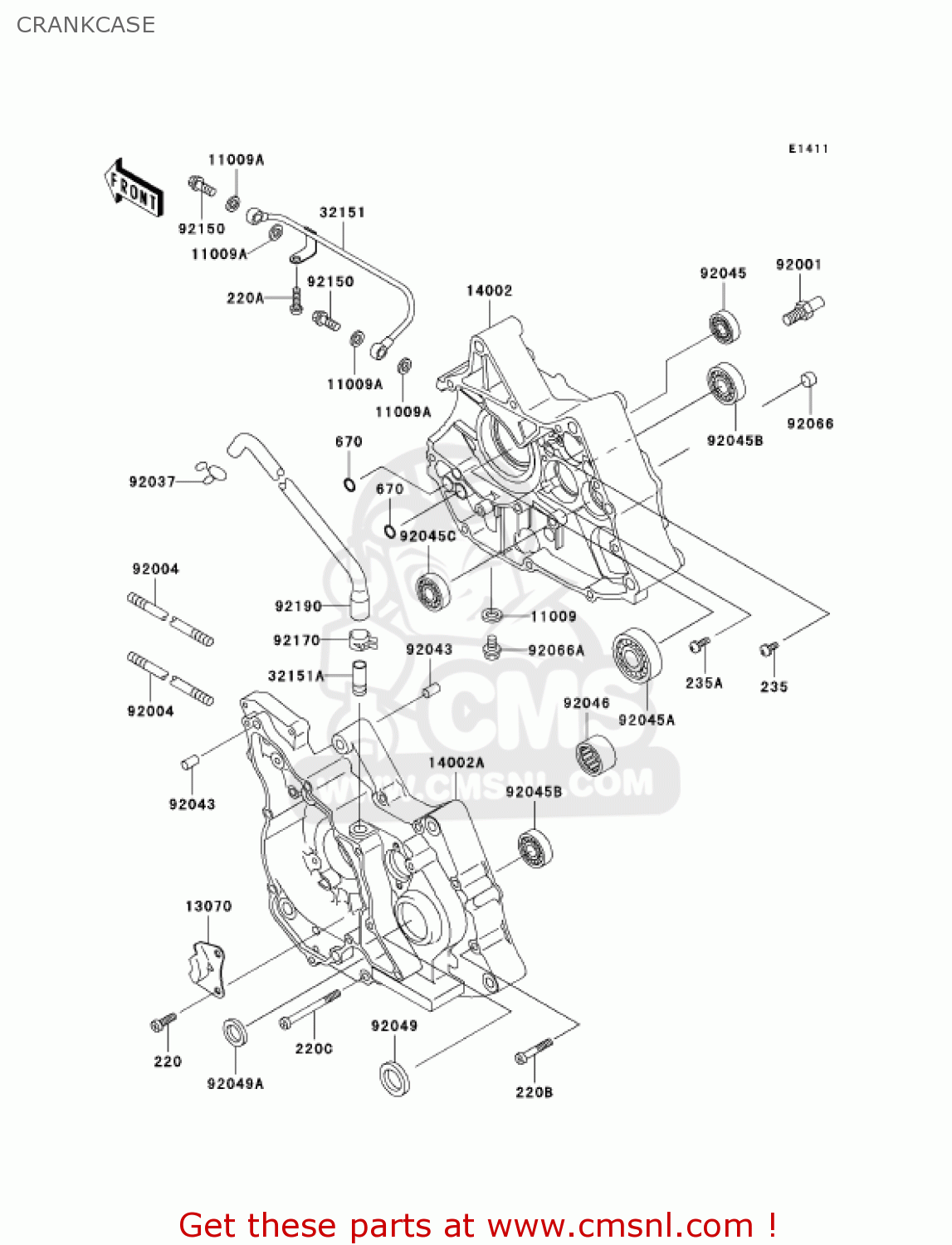 CRANKCASE AN110C7 KAZER 2002 CANADA