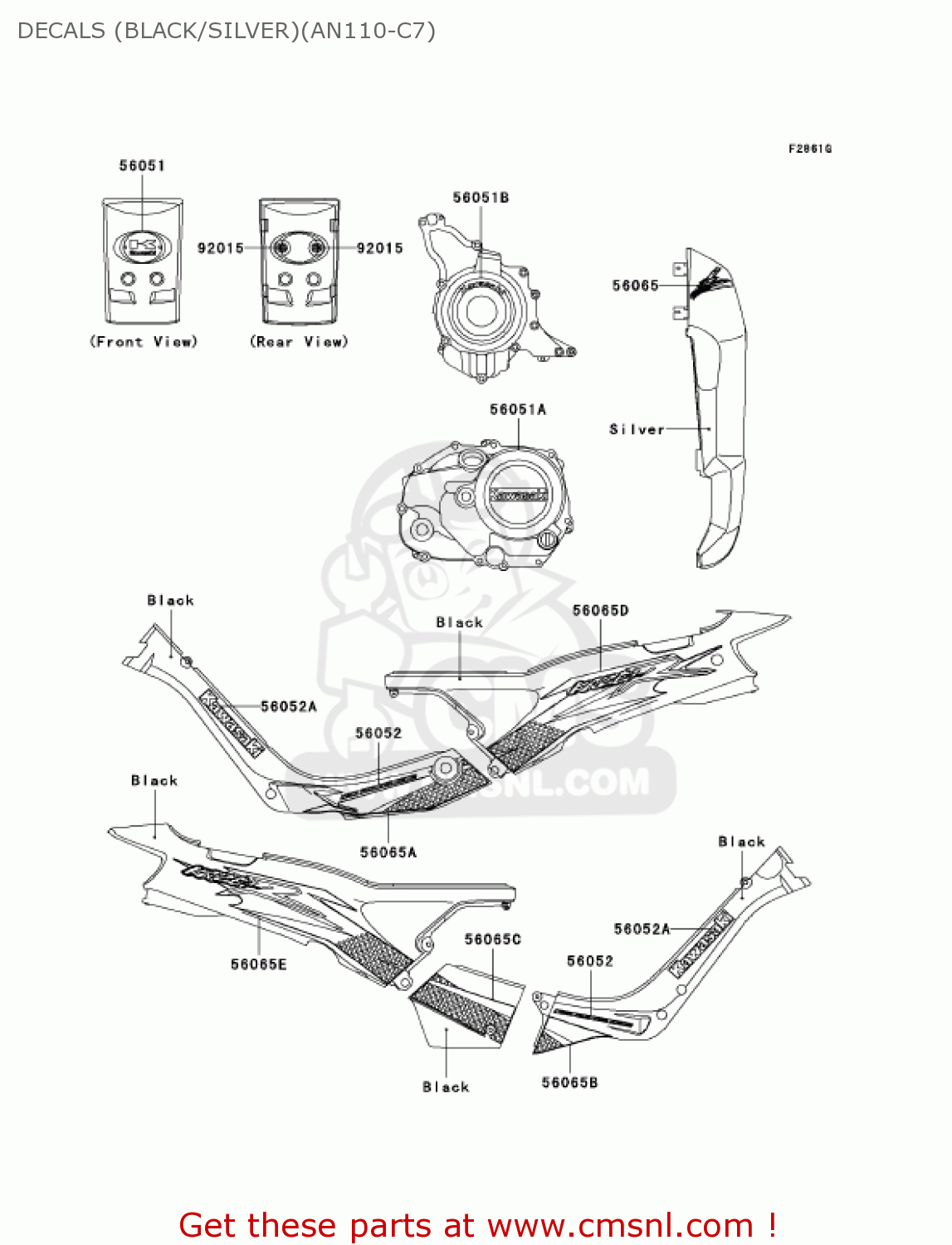 DECALS (BLACK/SILVER)(AN110-C7) AN110C7 KAZER 2002 CANADA