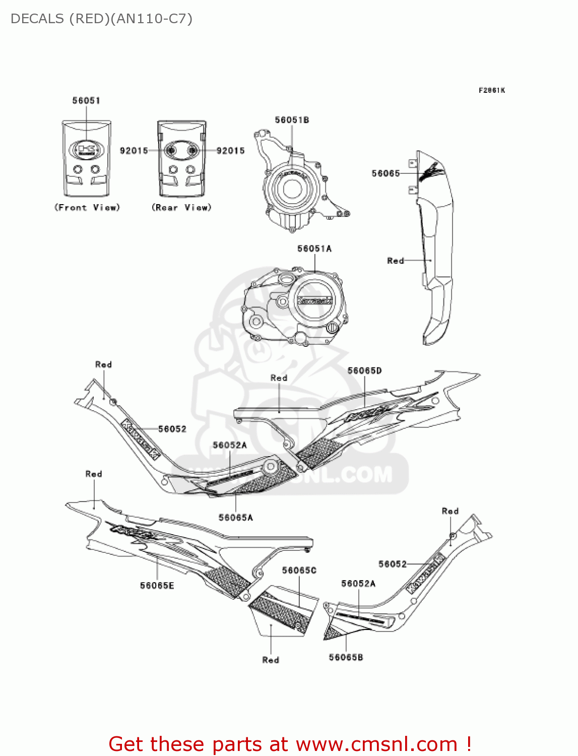 DECALS (RED)(AN110-C7) AN110C7 KAZER 2002 CANADA