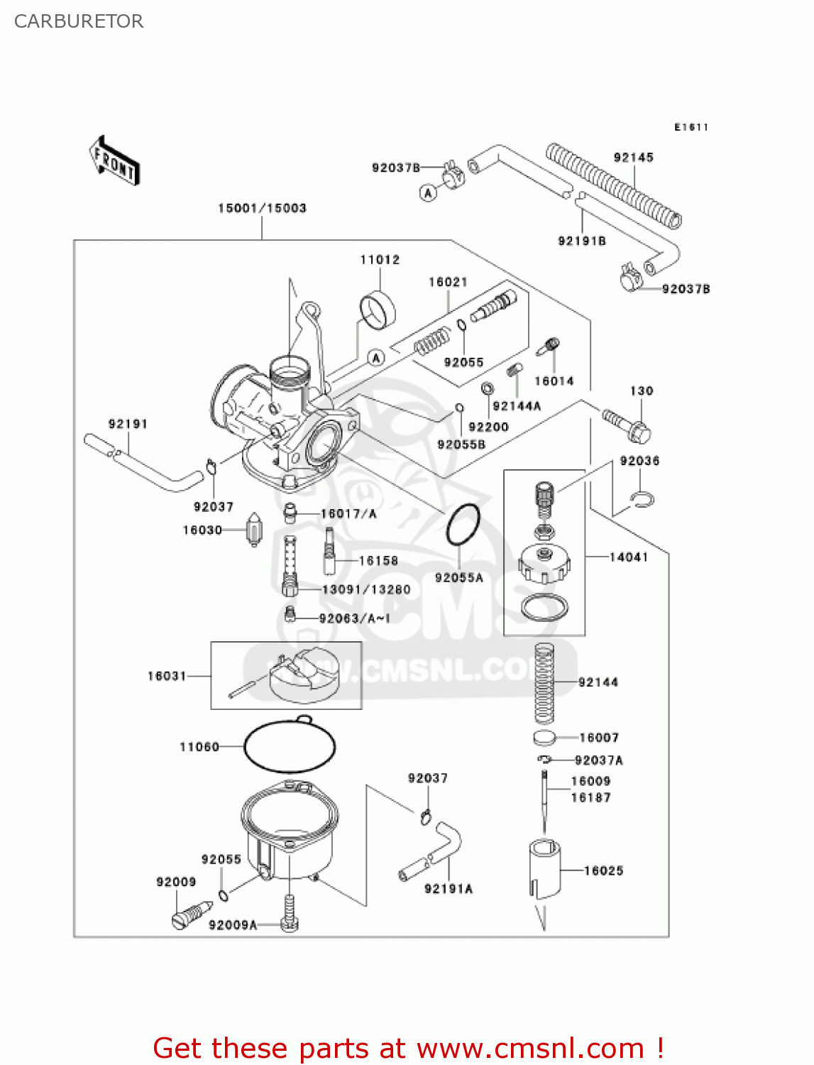 CARBURETOR AN110C7 KAZER 2002 CANADA