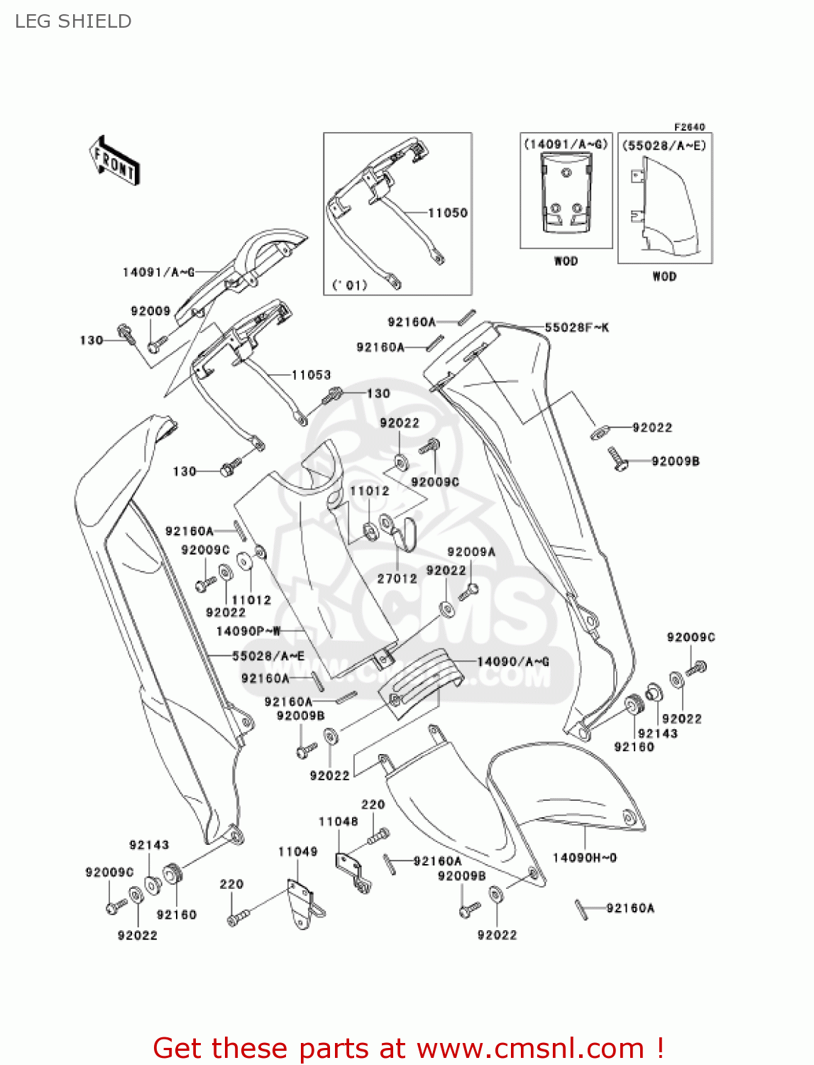 LEG SHIELD AN110C7 KAZER 2002 CANADA