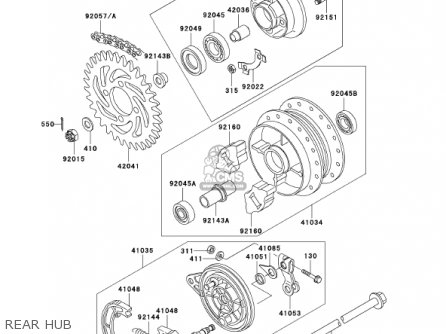 REAR HUB - AN110C7 KAZER 2002 CANADA