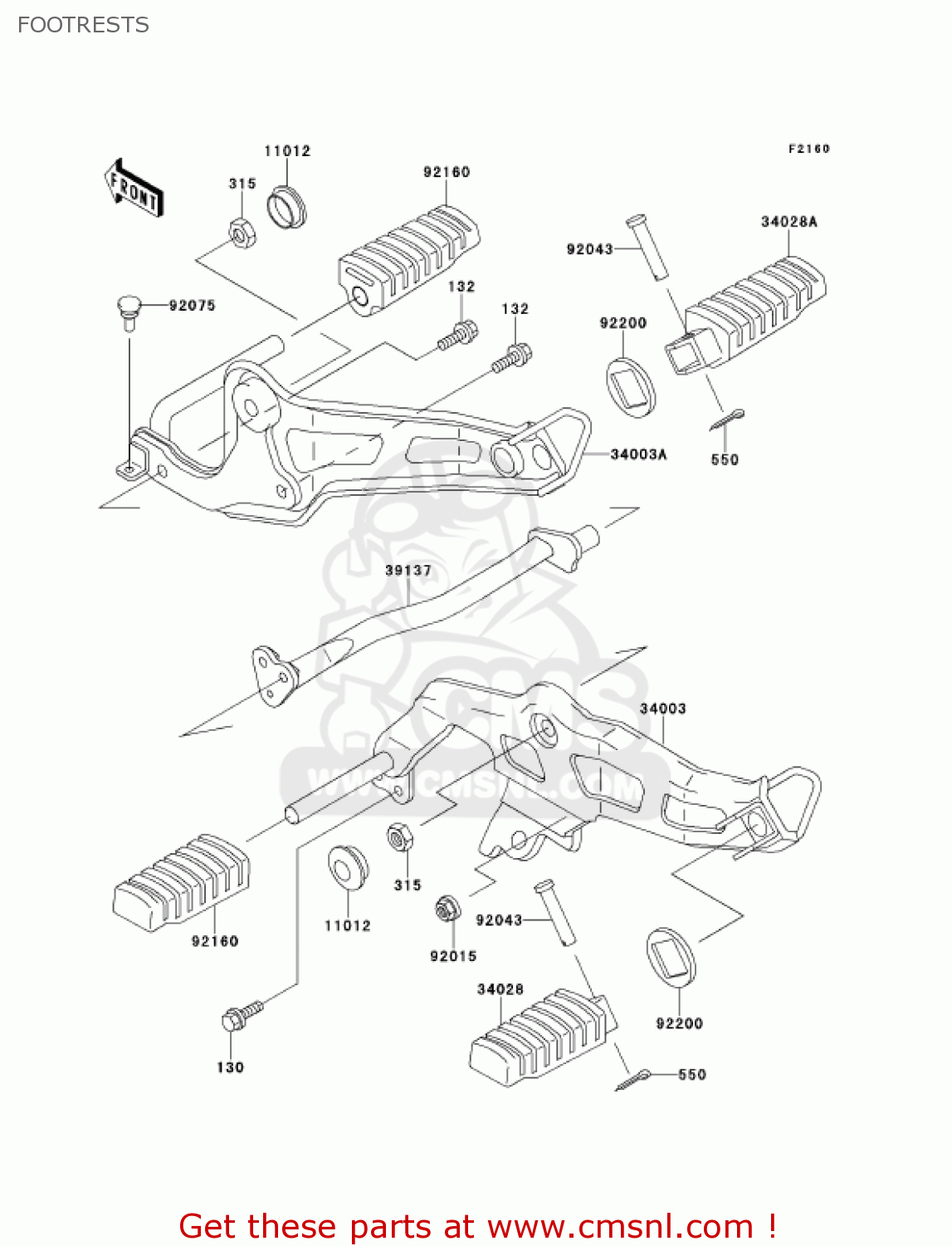 FOOTRESTS AN110D2 KAZER 2000 CANADA