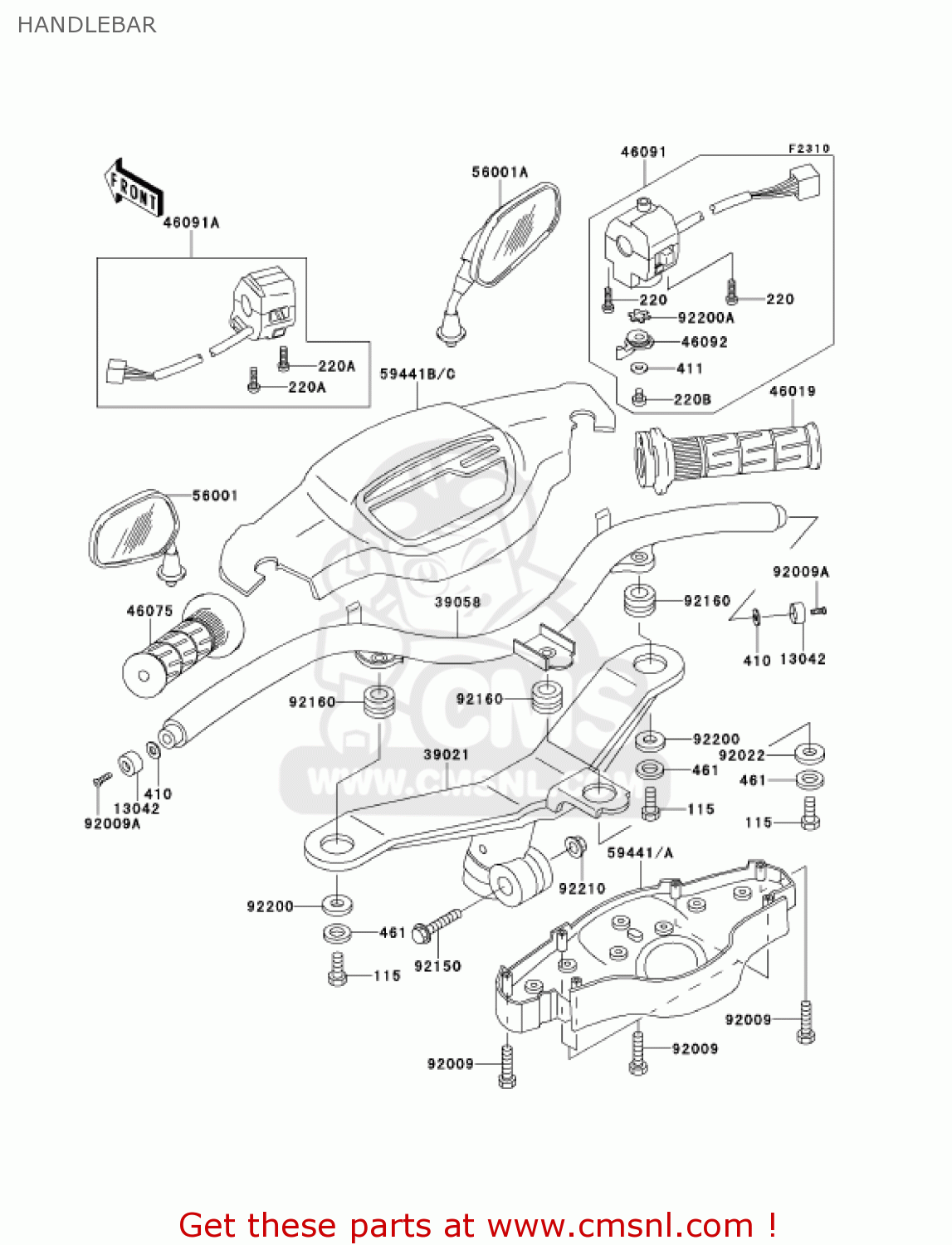 HANDLEBAR AN110D2 KAZER 2000 CANADA