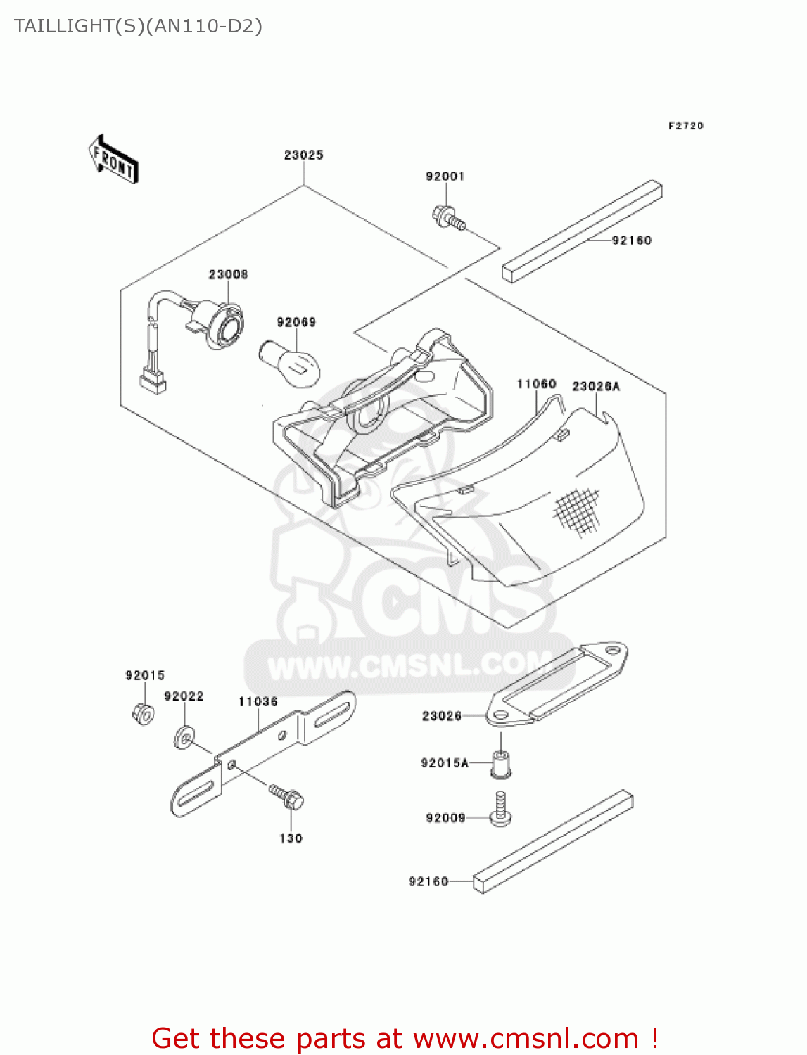 TAILLIGHT(S)(AN110-D2) AN110D2 KAZER 2000 CANADA