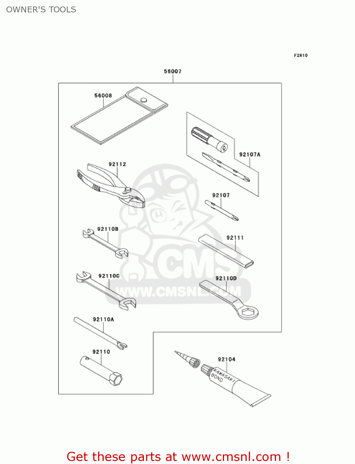 OWNER'S TOOLS AN110D2 KAZER 2000 CANADA