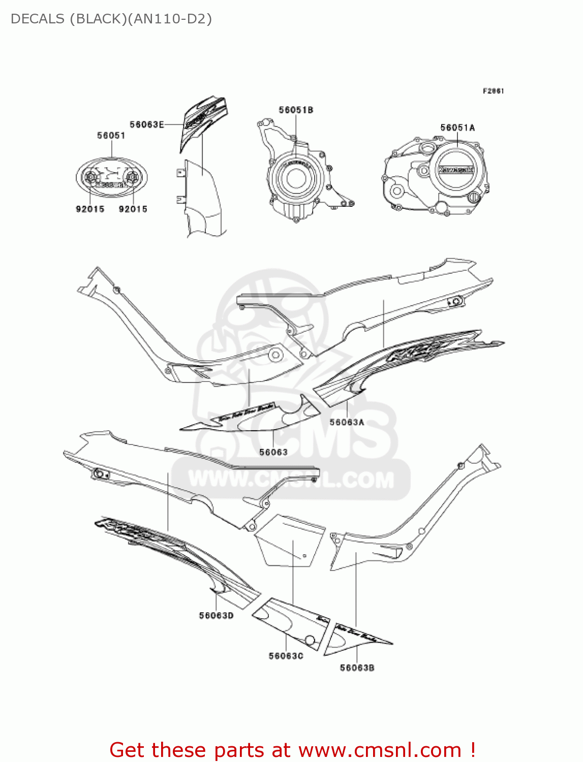 DECALS (BLACK)(AN110-D2) AN110D2 KAZER 2000 CANADA