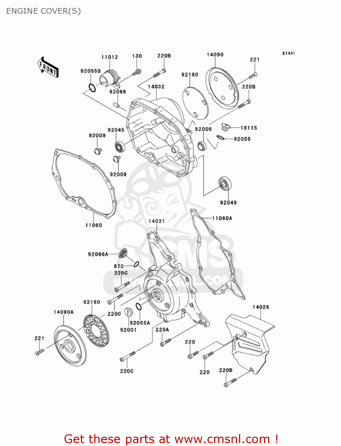 ENGINE COVER(S) AN110D2 KAZER 2000 CANADA
