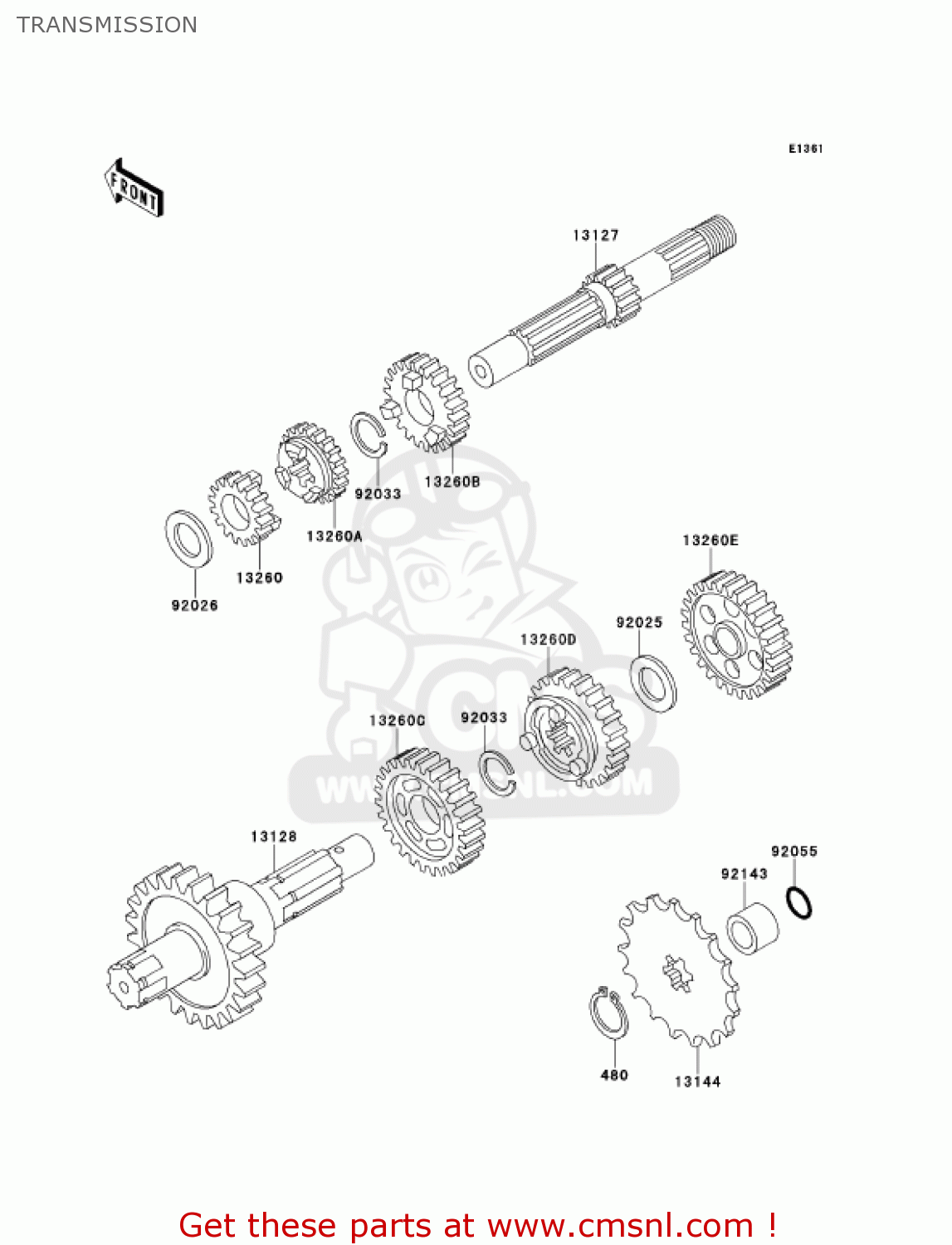 TRANSMISSION AN110D2 KAZER 2000 CANADA