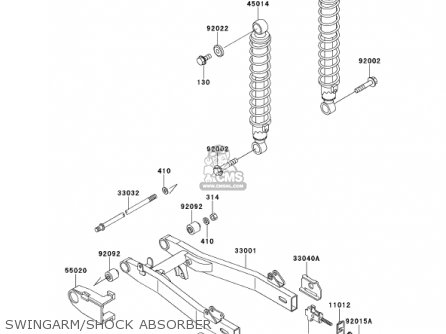 SWINGARM/SHOCK ABSORBER - AN110D2 KAZER 2000 CANADA