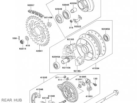 REAR HUB - AN110D2 KAZER 2000 CANADA