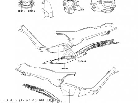 DECALS (BLACK)(AN110-D2) - AN110D2 KAZER 2000 CANADA