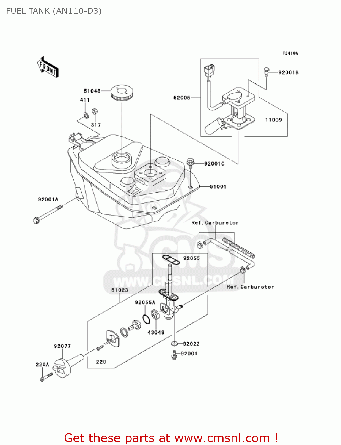 FUEL TANK (AN110-D3) AN110D3 KAZER 2001 CANADA